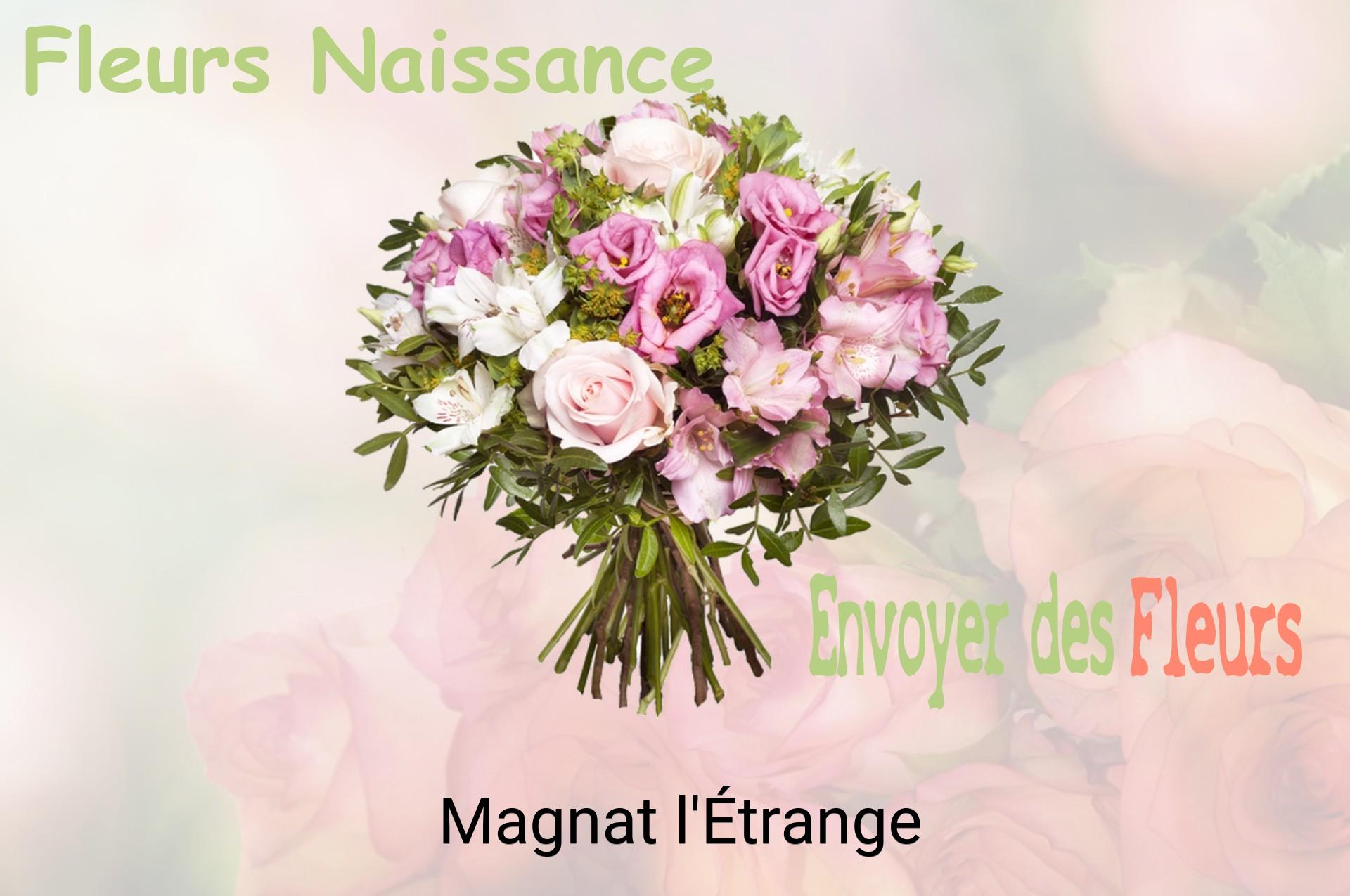 Bouquet de fleurs de naissance livré à Magnat-l'Étrange