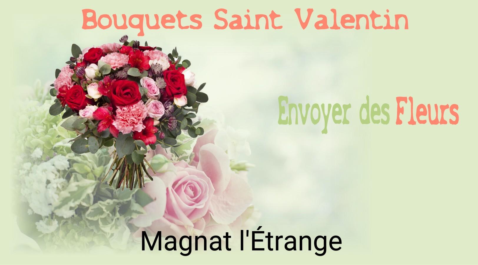 Roses de Saint-Valentin livrées à Magnat-l'Étrange